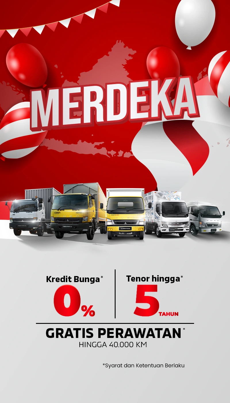 Promo Sardana Terbaru Agustus 2026. MERDEKA! Nikmati harga & promo terbaru Mitsubishi FUSO bersama Sardana