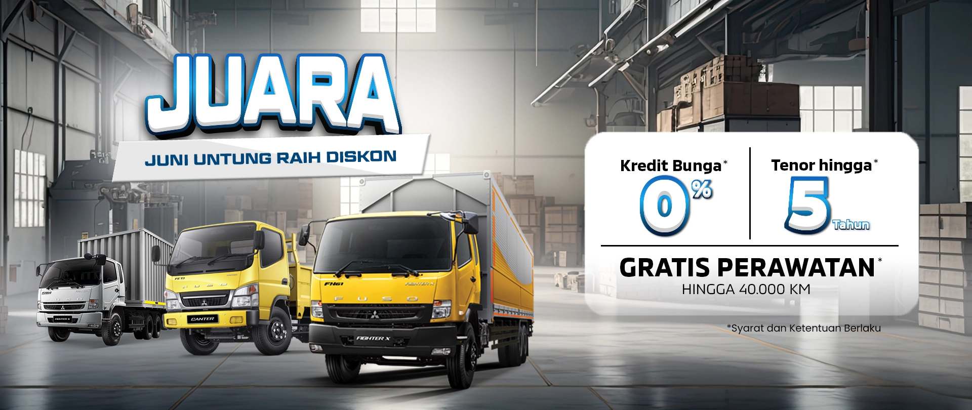 Promo Sardana Terbaru Juni 2026. JUARA! Nikmati harga & promo terbaru Mitsubishi FUSO bersama Sardana